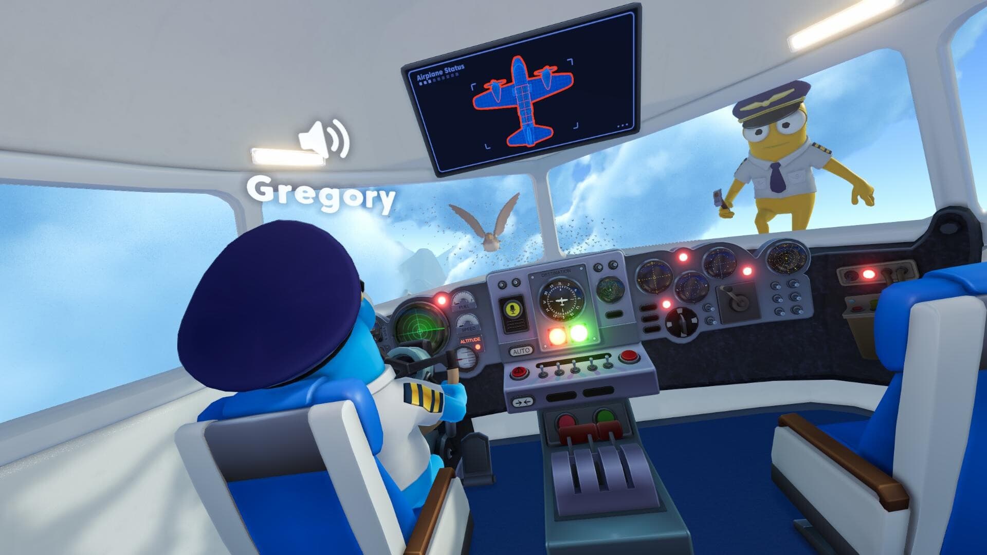 Dear Passengers crew member outside the aircraft during a desert ground stop